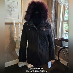 Ugg Convertible Field Parka SN 1018752 Fur Trim Faux Fur Lining Designer #112